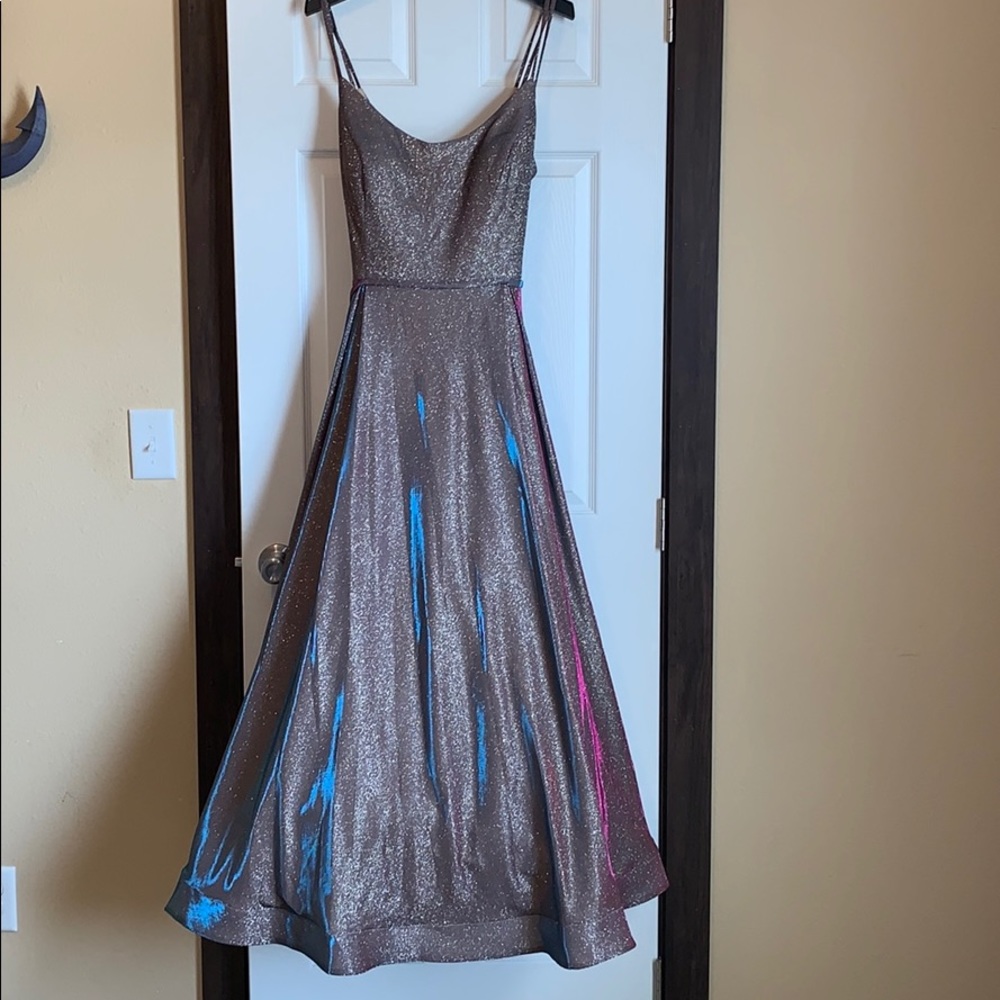 Royal Queen Collection Holographic Gown